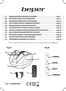 Manuale Beper P302MAS050 Massaggiatore