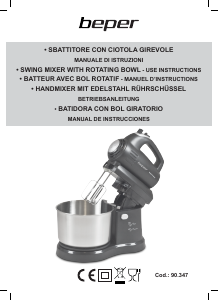 Manual Beper 90.347 Stand Mixer