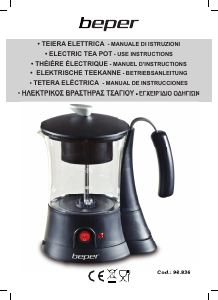 Manual de uso Beper 90.836 Máquina de té