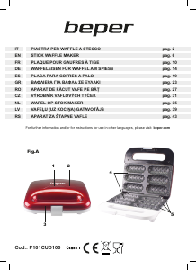 Manual de uso Beper P101CUD100 Gofrera