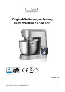 Handleiding Caso KM 1200 Chef Standmixer