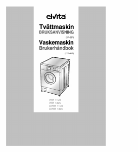 Bruksanvisning Elvita WM 1300 Vaskemaskin