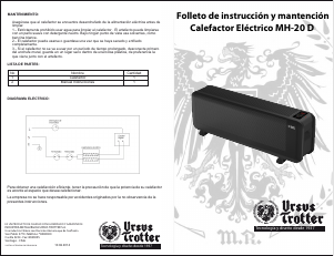 Manual de uso Ursus Trotter MH-20D Calefactor