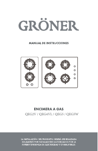 Manual de uso Gröner QEG2V Placa