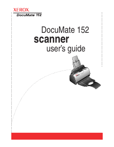 Bedienungsanleitung Xerox DocuMate 152 Scanner