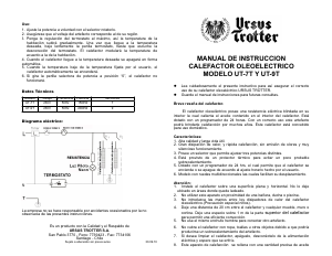 Manual de uso Ursus Trotter UT-9T Calefactor