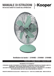 Manuale Kooper 2194483 Ventilatore