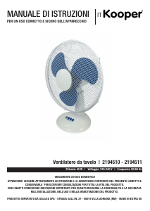 Manuale Kooper 2194511 Ventilatore