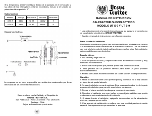 Manual de uso Ursus Trotter UTS-7 Calefactor