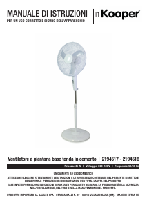 Manual Kooper 2194518 Fan