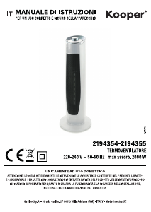 Manuale Kooper 2194354 Termoventilatore