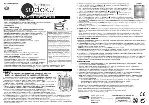 Handleiding Techno Source 20720 Sudoku Mega Screen