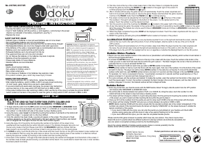 Manual Techno Source 20725 Sudoku Mega Screen