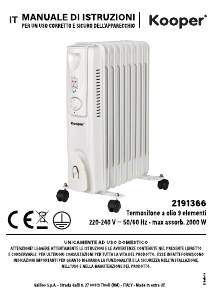 Manuale Kooper 2191366 Termoventilatore