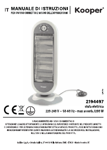 Manuale Kooper 2194497 Termoventilatore