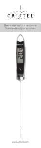 Mode d’emploi Cristel Digital Thermomètre alimentaire