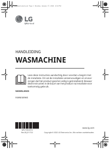 Handleiding LG F4WM309WE Wasmachine