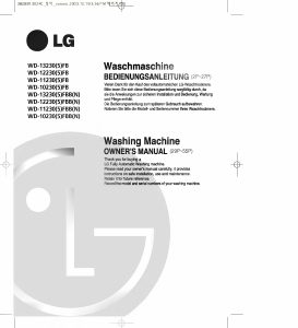 Manual LG WD-11230FB Washing Machine