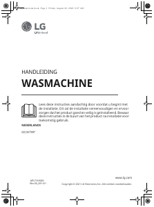 Handleiding LG GC3V709S1 Wasmachine