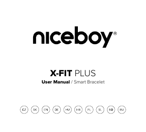 Manuál Niceboy X-Fit Plus Tracker aktivitu