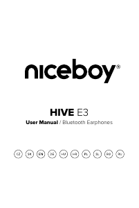 Návod Niceboy HIVE E3 Slúchadlá