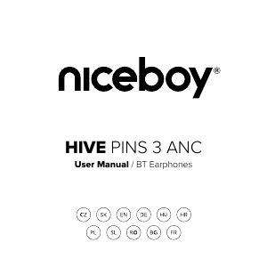 Návod Niceboy HIVE Pins 3 ANC Slúchadlá