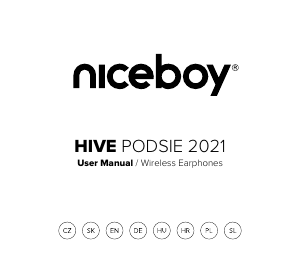 Manual Niceboy HIVE Podsie 2021 Headphone