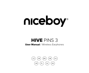 Návod Niceboy HIVE Pins 3 Slúchadlá