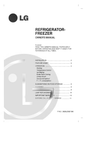 Manual LG GR-T342S Fridge-Freezer