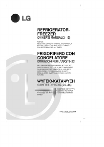 Manual LG GR-T452X Fridge-Freezer