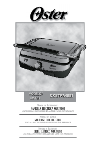 Manual Oster CKSTPA4881 Contact Grill