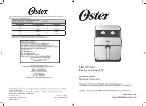 Manual de uso Oster CKSTAF68T Freidora