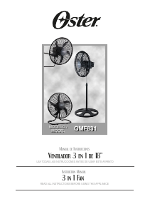 Manual de uso Oster OMF831 Ventilador