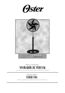 Manual de uso Oster OSF816 Ventilador