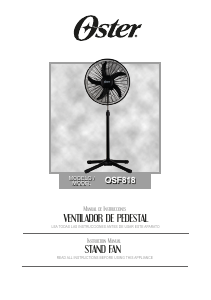 Manual de uso Oster OSF818 Ventilador