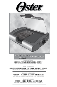 Manual Oster CKSTCG3005 Grelhador de mesa