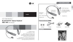 Bruksanvisning LG HBS-700 Headset