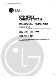 Manual de uso LG DA-3630AD Sistema de home cinema