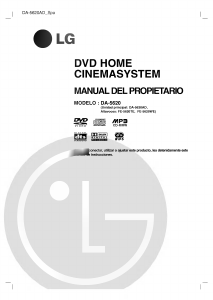 Manual de uso LG DA-5620AD Sistema de home cinema