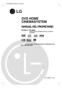 Manual de uso LG DA-5630AD Sistema de home cinema