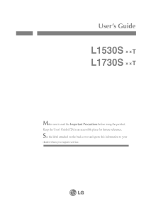 Manual LG L1530SBNT LCD Monitor