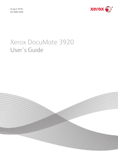 Manual Xerox DocuMate 3920 Scanner