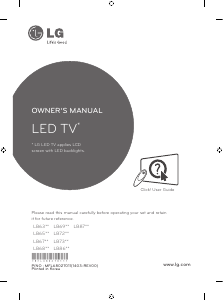 Návod LG 42LB731V LED televízor