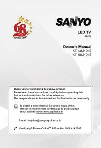 Handleiding Sanyo XT-43UHD4S LED televisie