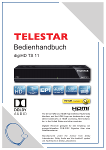 Bedienungsanleitung Telestar digiHD TS 11 Digital-receiver