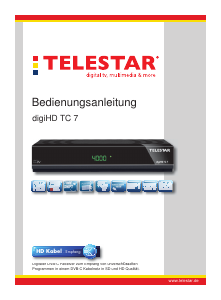 Bedienungsanleitung Telestar digiHD TC 7 Digital-receiver