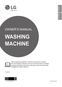 Manual LG F1255FD Máquina de lavar roupa