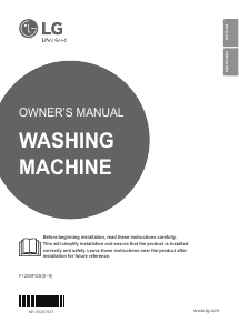 Manual LG F1255FDS7 Máquina de lavar roupa
