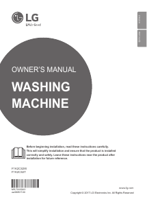 Manual LG F1K2CS2T Washing Machine