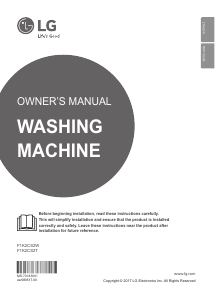 Manual LG F1K2CS2W Máquina de lavar roupa